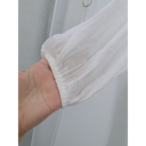 Lauren Ralph Lauren gauzy tunic cover M Womens 3/4 Down Semi Sheer knee lenght - Picture 3 of 12